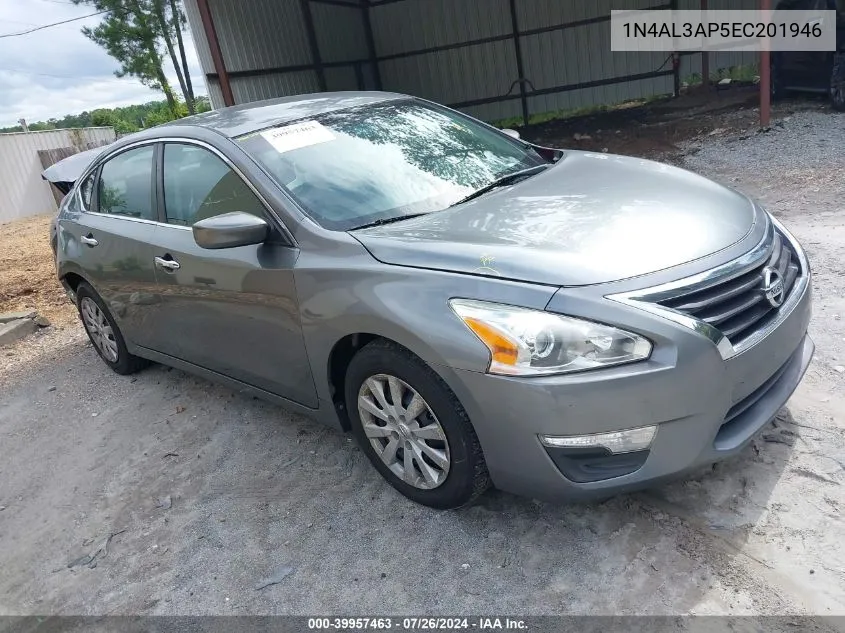 2014 Nissan Altima 2.5/S/Sv/Sl VIN: 1N4AL3AP5EC201946 Lot: 39957463