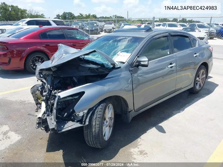 1N4AL3AP8EC424983 2014 Nissan Altima 2.5 Sl