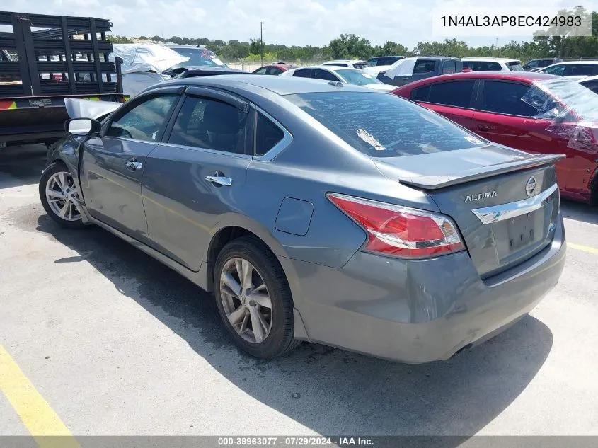 1N4AL3AP8EC424983 2014 Nissan Altima 2.5 Sl