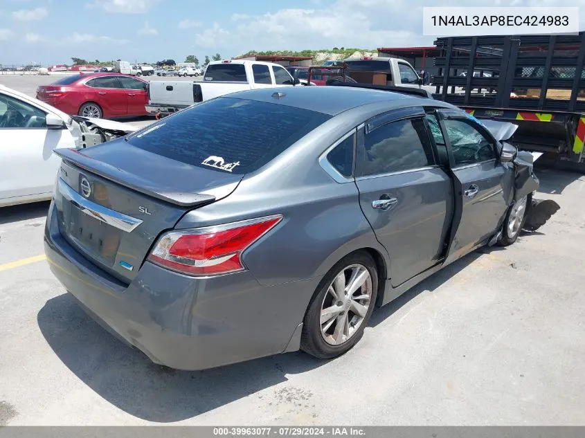 1N4AL3AP8EC424983 2014 Nissan Altima 2.5 Sl