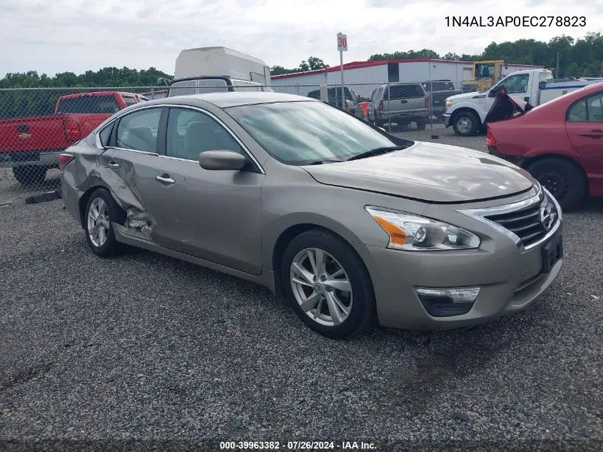 2014 Nissan Altima 2.5 Sv VIN: 1N4AL3AP0EC278823 Lot: 39963382