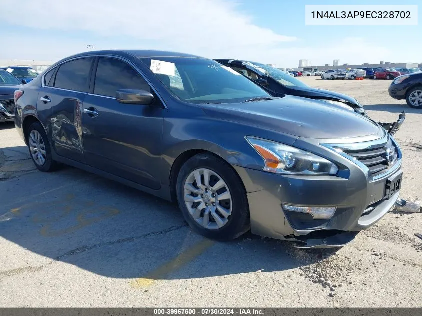 2014 Nissan Altima 2.5 S VIN: 1N4AL3AP9EC328702 Lot: 39967500