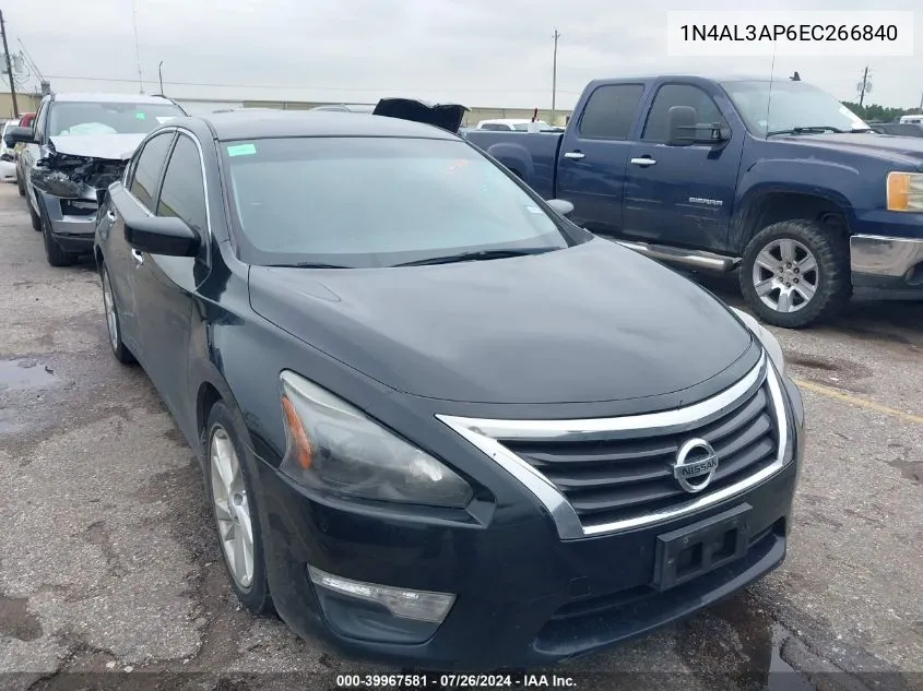 2014 Nissan Altima 2.5 Sv VIN: 1N4AL3AP6EC266840 Lot: 39967581