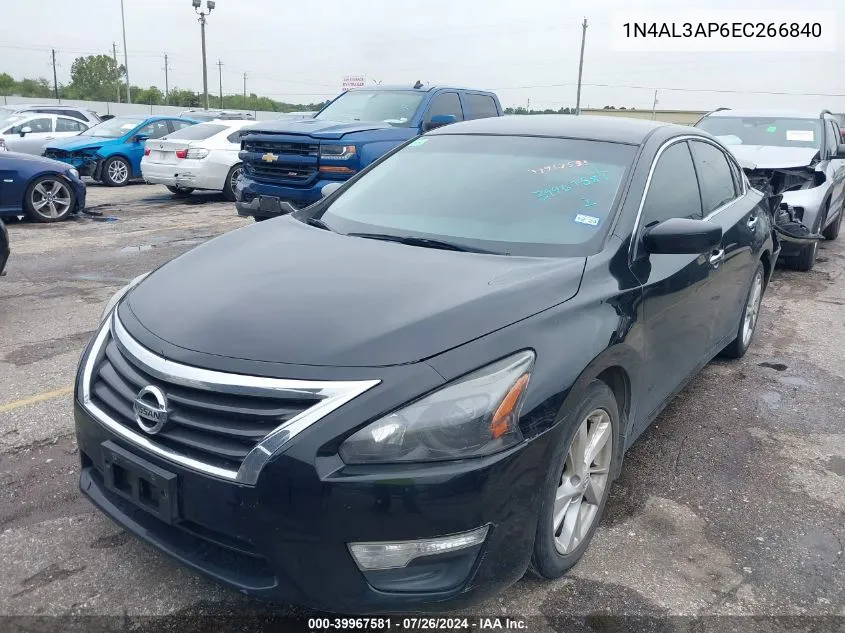 2014 Nissan Altima 2.5 Sv VIN: 1N4AL3AP6EC266840 Lot: 39967581