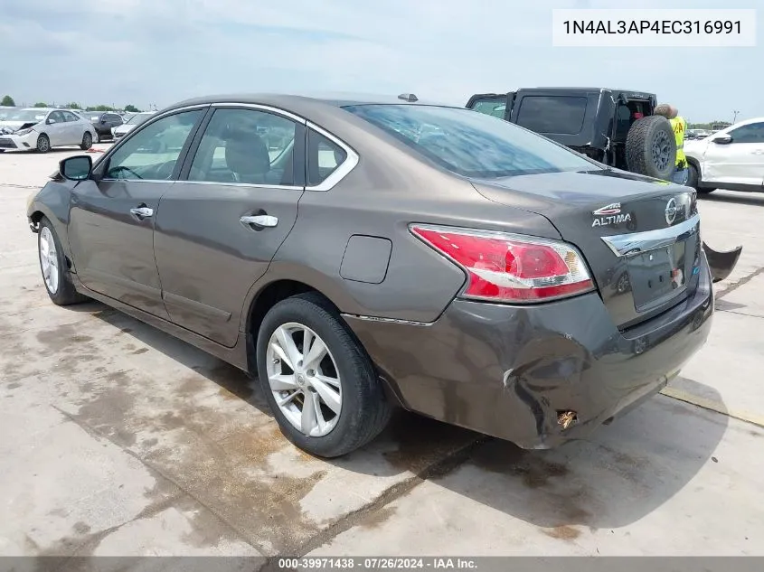 1N4AL3AP4EC316991 2014 Nissan Altima 2.5 Sv