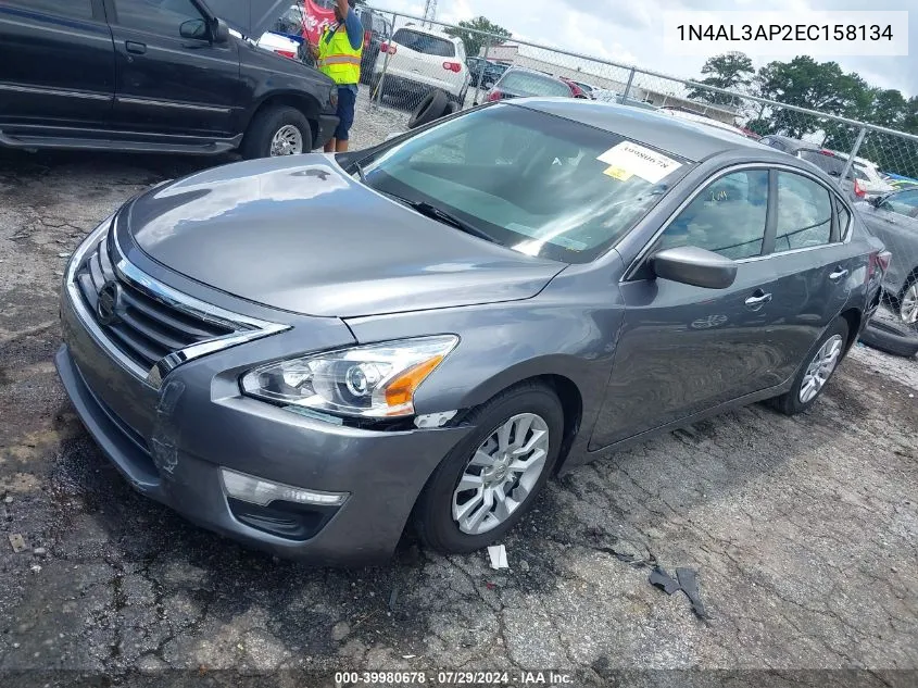 2014 Nissan Altima 2.5 S VIN: 1N4AL3AP2EC158134 Lot: 39980678