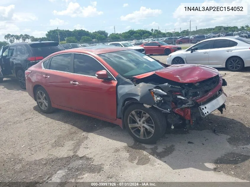 2014 Nissan Altima 2.5 Sl VIN: 1N4AL3AP2EC154052 Lot: 39997926