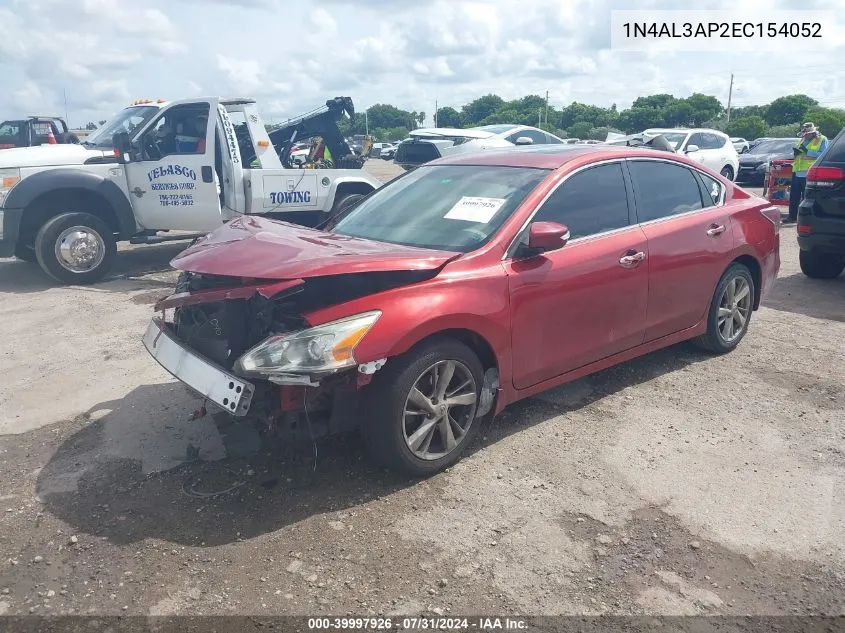 2014 Nissan Altima 2.5 Sl VIN: 1N4AL3AP2EC154052 Lot: 39997926