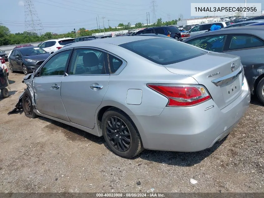 1N4AL3AP5EC402956 2014 Nissan Altima 2.5/2.5 S/2.5 Sl/2.5 Sv