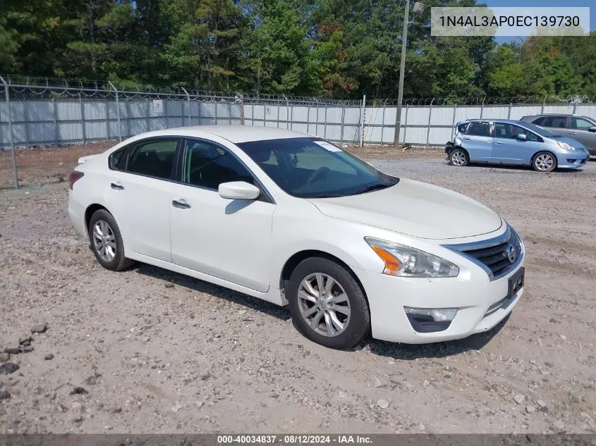 2014 Nissan Altima 2.5 S VIN: 1N4AL3AP0EC139730 Lot: 40034837