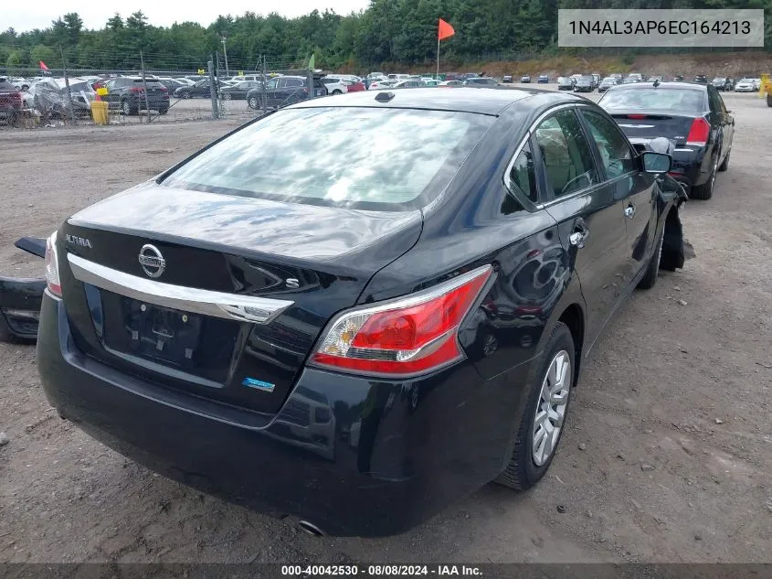 2014 Nissan Altima 2.5 S VIN: 1N4AL3AP6EC164213 Lot: 40042530