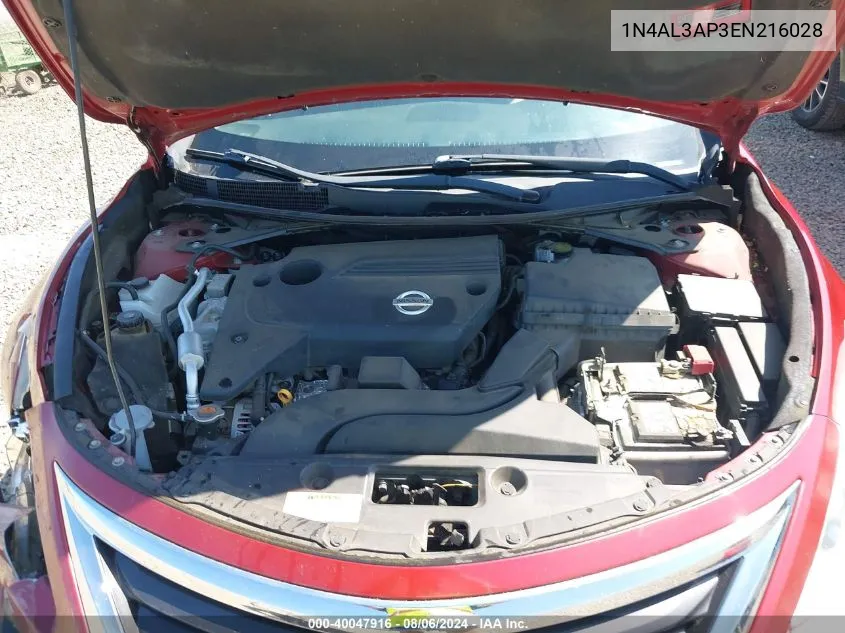 1N4AL3AP3EN216028 2014 Nissan Altima 2.5 S