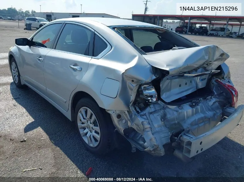 2014 Nissan Altima 2.5 S VIN: 1N4AL3AP1EN215296 Lot: 40069088