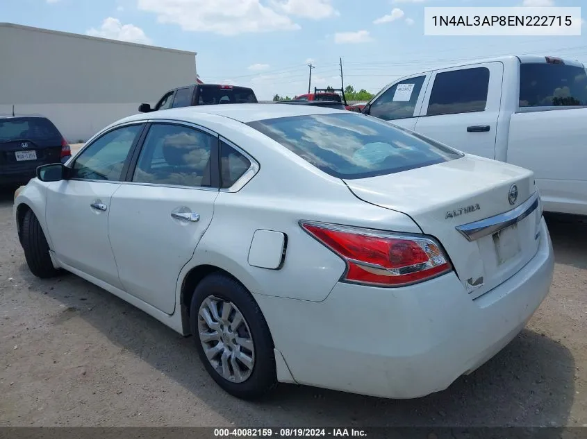 1N4AL3AP8EN222715 2014 Nissan Altima 2.5 S