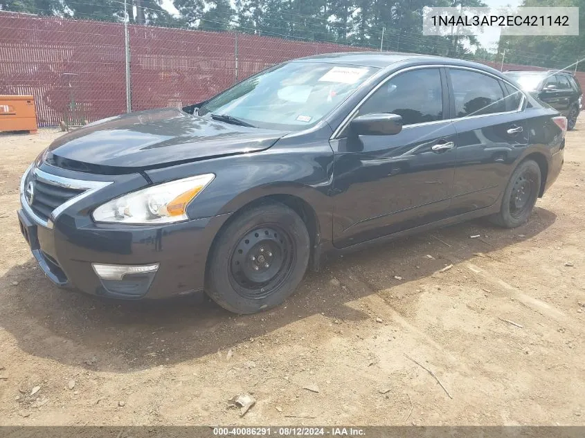 2014 Nissan Altima 2.5 S VIN: 1N4AL3AP2EC421142 Lot: 40086291