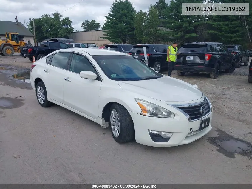 2014 Nissan Altima 2.5 S VIN: 1N4AL3AP8EC319862 Lot: 40089432