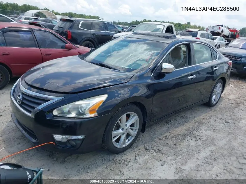 2014 Nissan Altima 2.5/S/Sv/Sl VIN: 1N4AL3AP4EC288500 Lot: 40103329