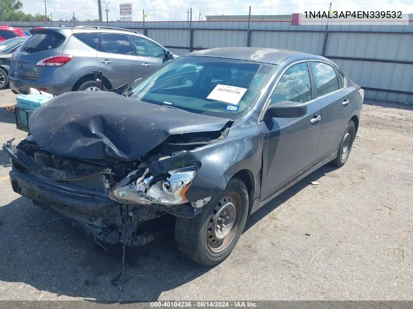 2014 Nissan Altima 2.5 S VIN: 1N4AL3AP4EN339532 Lot: 40104236