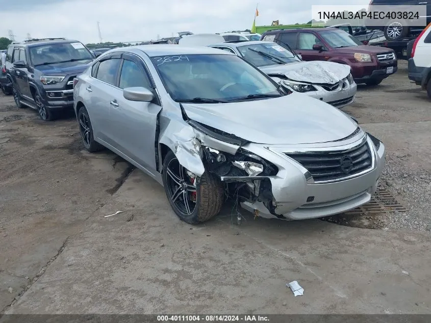 1N4AL3AP4EC403824 2014 Nissan Altima 2.5/2.5 S/2.5 Sl/2.5 Sv