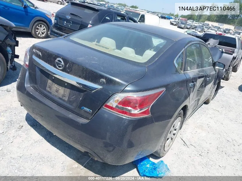 2014 Nissan Altima 2.5/S/Sv/Sl VIN: 1N4AL3AP7EC110466 Lot: 40117226