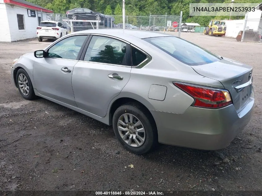 1N4AL3AP8EN253933 2014 Nissan Altima 2.5/S/Sv/Sl