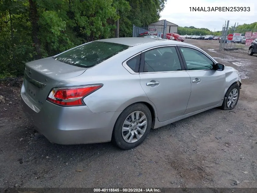 2014 Nissan Altima 2.5/S/Sv/Sl VIN: 1N4AL3AP8EN253933 Lot: 40118845