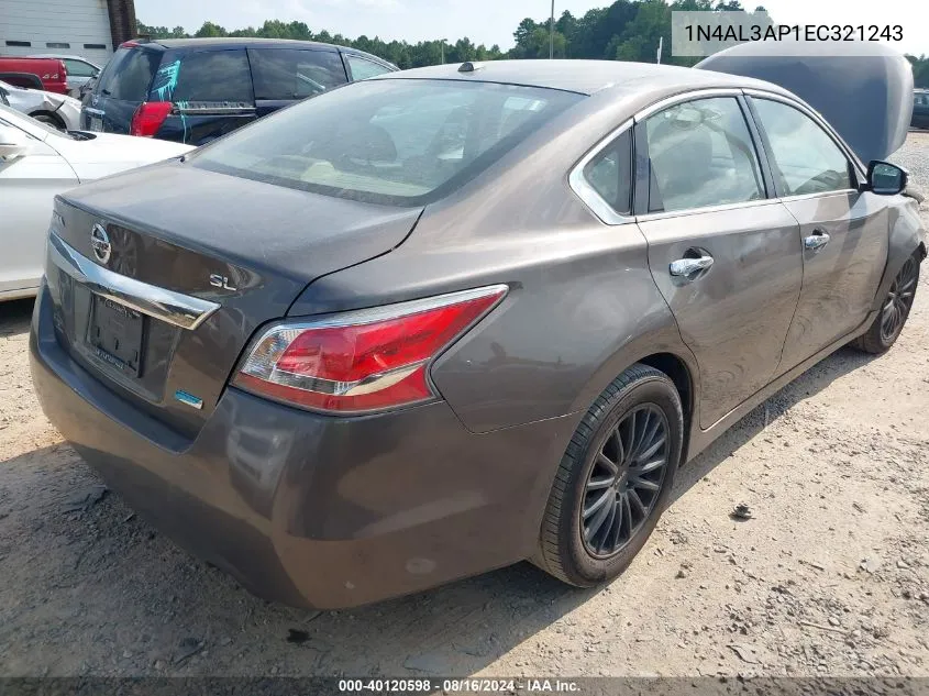 1N4AL3AP1EC321243 2014 Nissan Altima 2.5 Sl