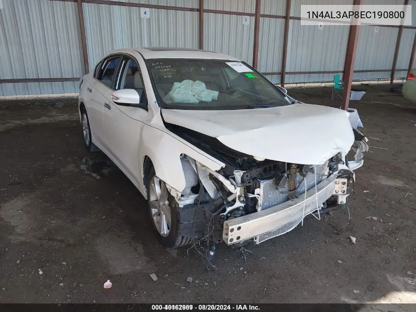 1N4AL3AP8EC190800 2014 Nissan Altima 2.5 Sl