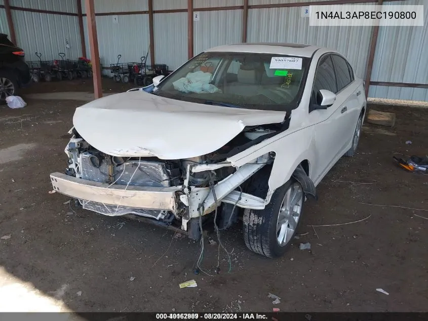 1N4AL3AP8EC190800 2014 Nissan Altima 2.5 Sl