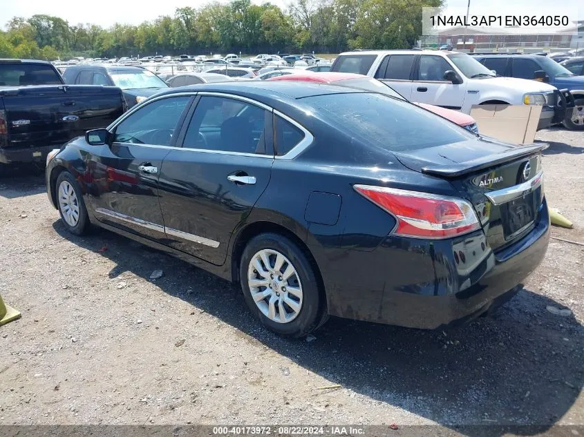 2014 Nissan Altima 2.5 S VIN: 1N4AL3AP1EN364050 Lot: 40173972