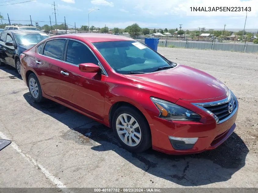 2014 Nissan Altima 2.5 S VIN: 1N4AL3AP5EN223143 Lot: 40187782