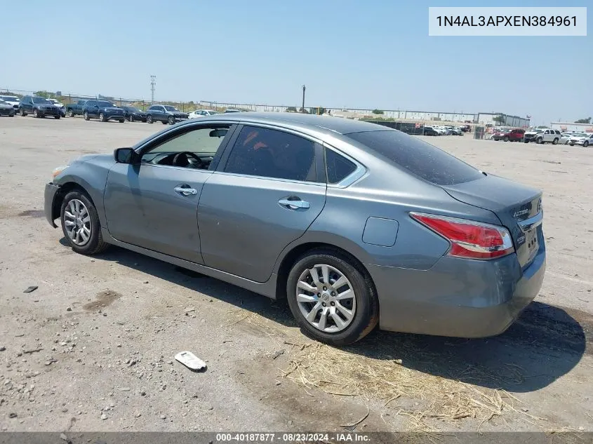 1N4AL3APXEN384961 2014 Nissan Altima 2.5 S