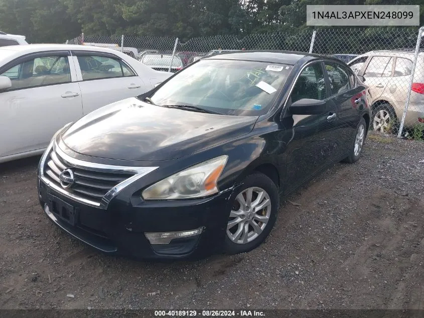 1N4AL3APXEN248099 2014 Nissan Altima 2.5 S