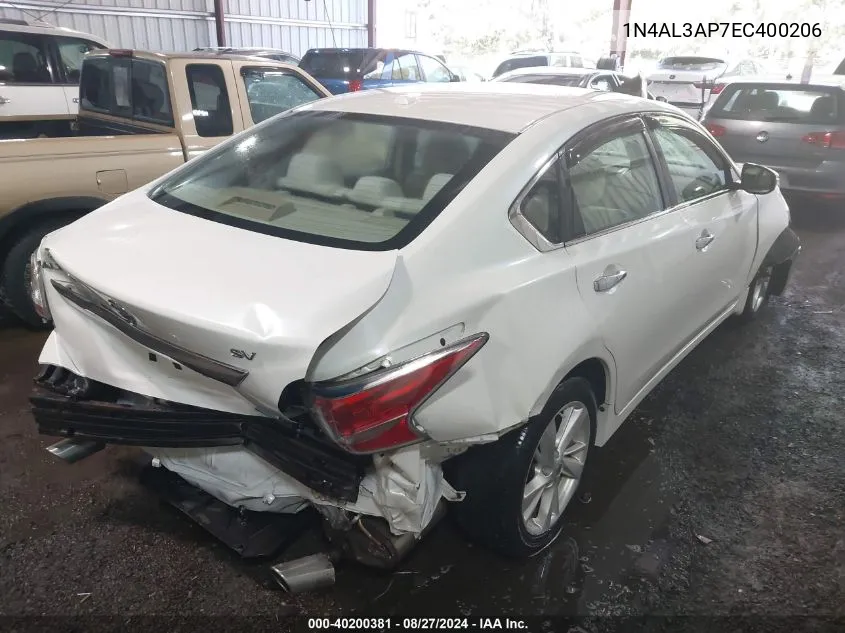 2014 Nissan Altima 2.5 Sv VIN: 1N4AL3AP7EC400206 Lot: 40200381