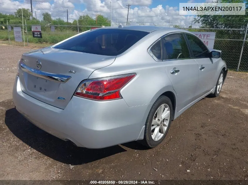 1N4AL3APXEN200117 2014 Nissan Altima 2.5 Sv