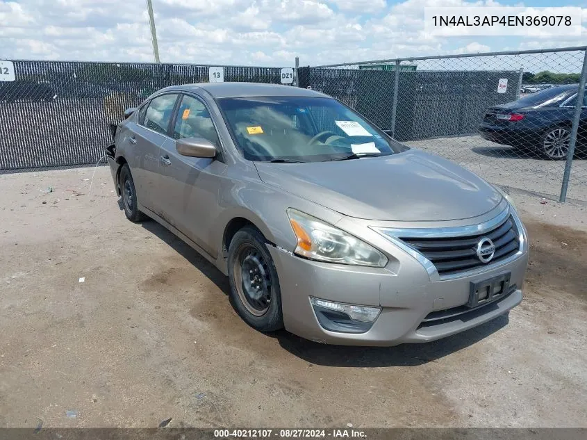 1N4AL3AP4EN369078 2014 Nissan Altima 2.5 S