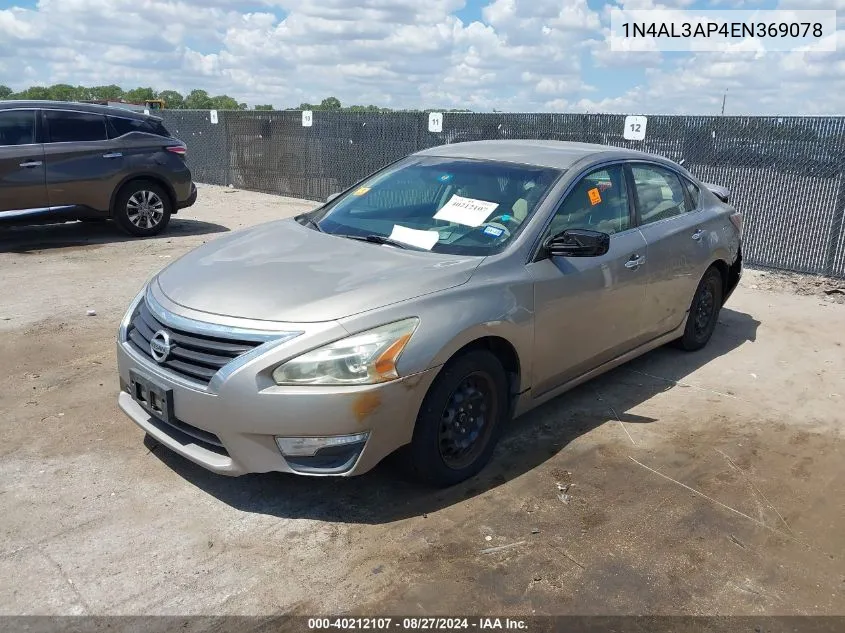 1N4AL3AP4EN369078 2014 Nissan Altima 2.5 S