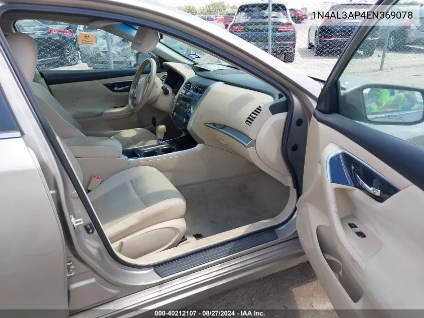 1N4AL3AP4EN369078 2014 Nissan Altima 2.5 S