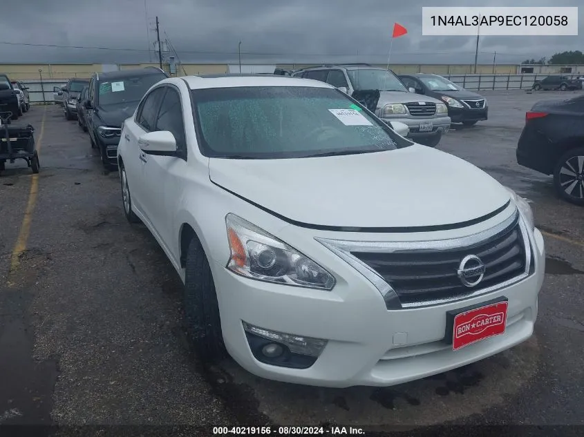 1N4AL3AP9EC120058 2014 Nissan Altima 2.5 Sl