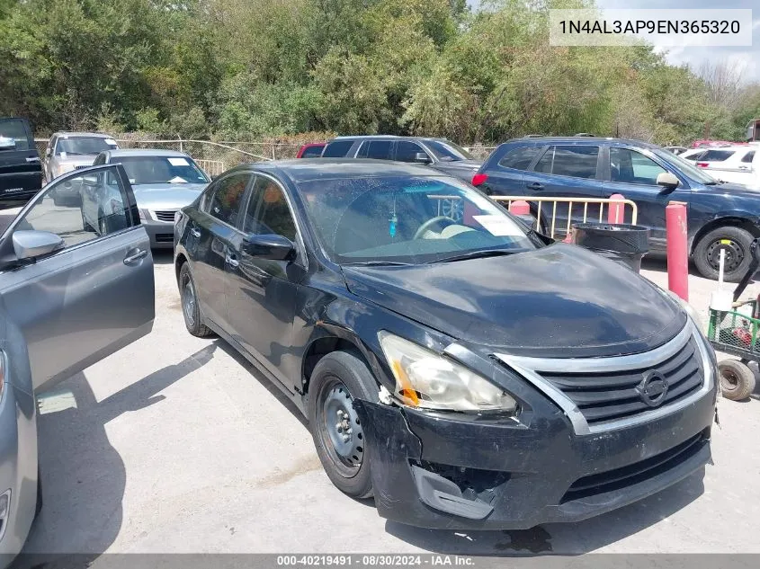 2014 Nissan Altima 2.5 S VIN: 1N4AL3AP9EN365320 Lot: 40219491