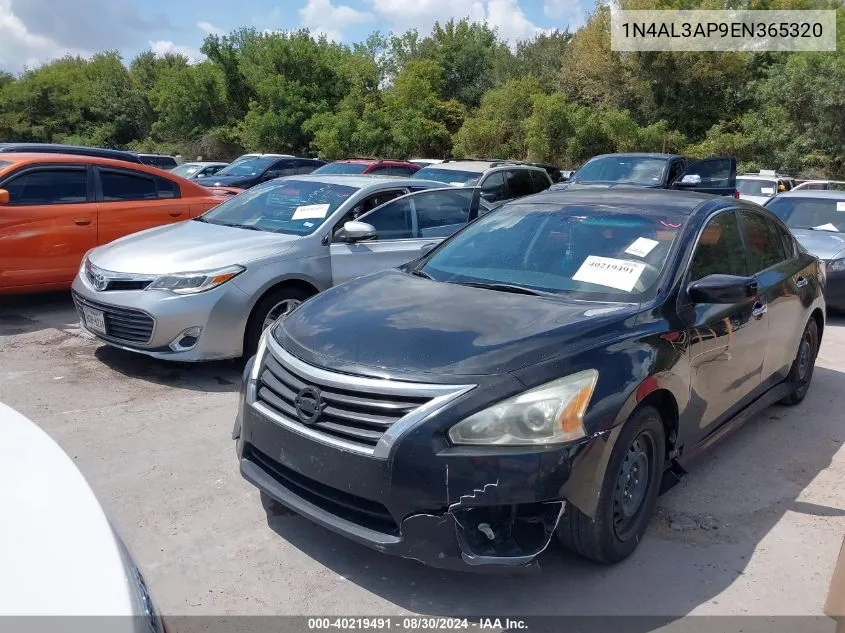 2014 Nissan Altima 2.5 S VIN: 1N4AL3AP9EN365320 Lot: 40219491