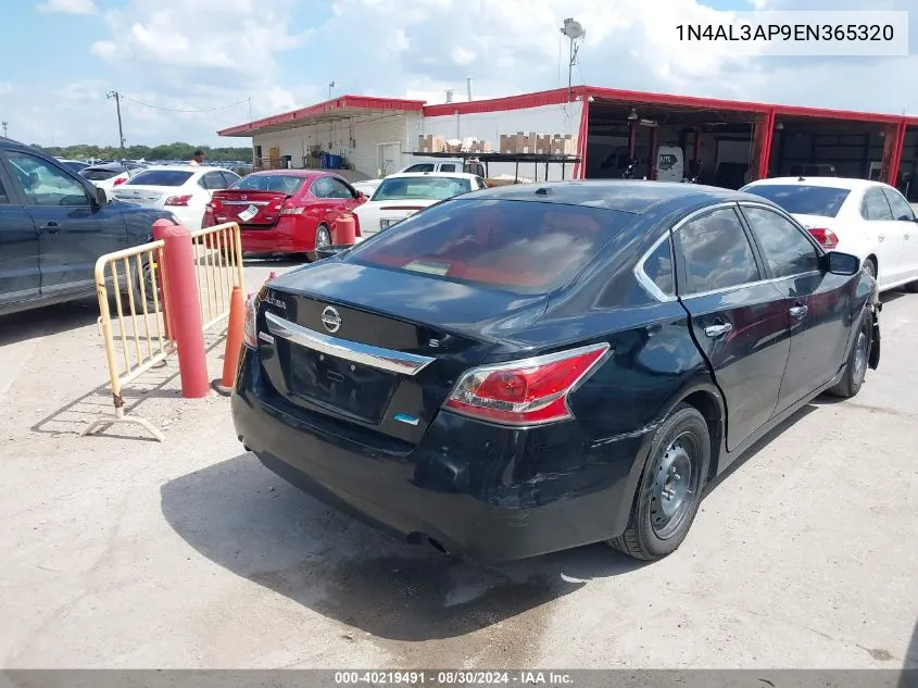 2014 Nissan Altima 2.5 S VIN: 1N4AL3AP9EN365320 Lot: 40219491