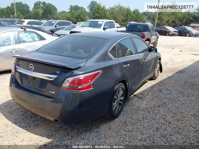 2014 Nissan Altima 2.5 S VIN: 1N4AL3AP4EC128777 Lot: 40238972