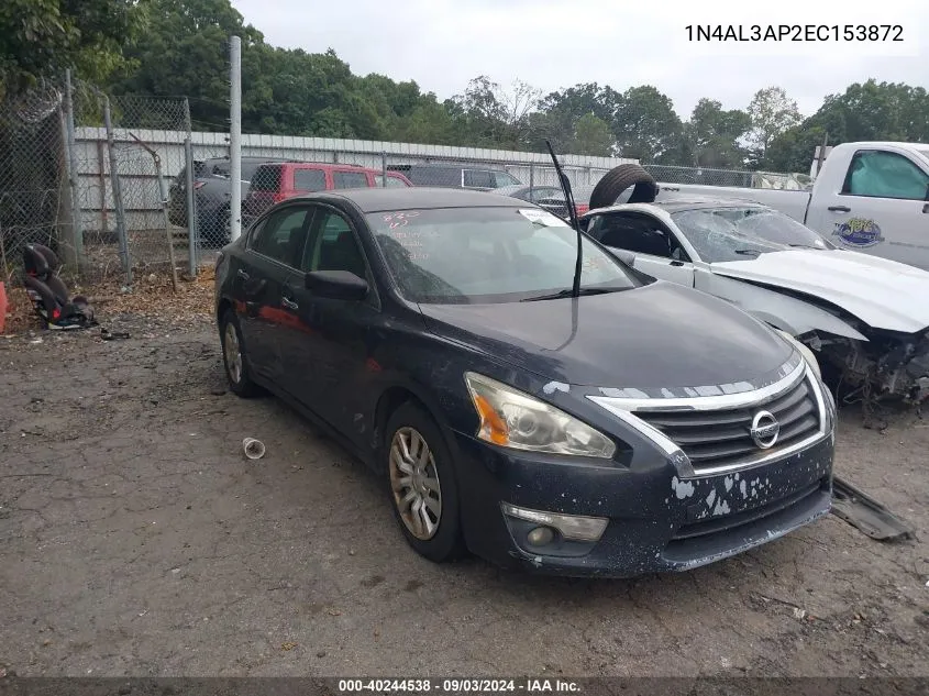 2014 Nissan Altima 2.5 S VIN: 1N4AL3AP2EC153872 Lot: 40244538