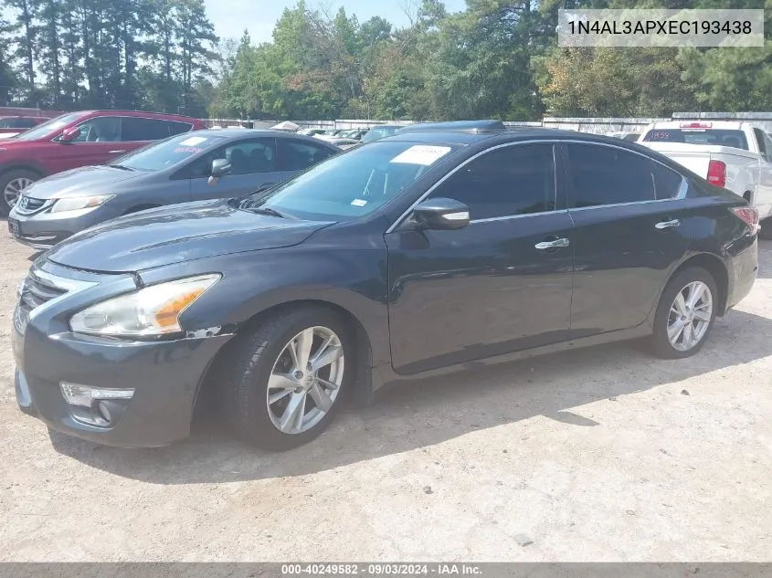 1N4AL3APXEC193438 2014 Nissan Altima 2.5 Sv