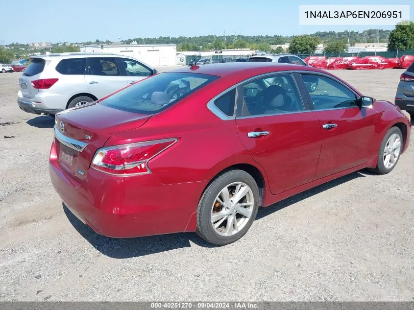 1N4AL3AP6EN206951 2014 Nissan Altima 2.5 Sv