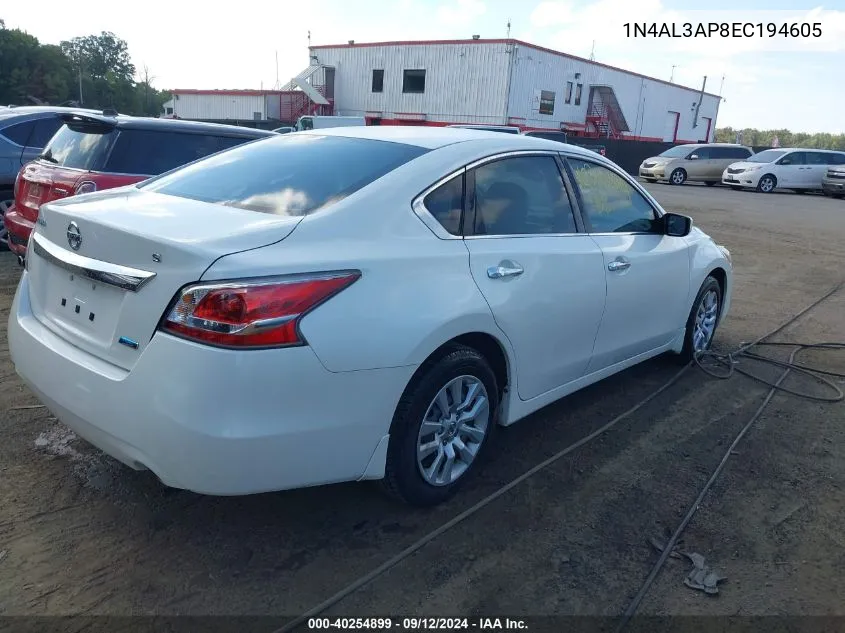 1N4AL3AP8EC194605 2014 Nissan Altima 2.5 S