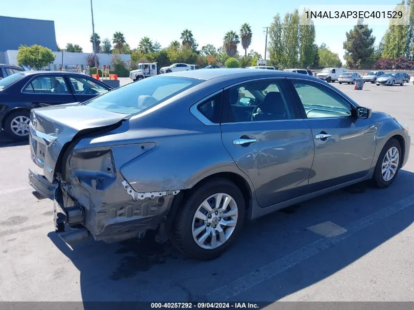 2014 Nissan Altima 2.5/2.5 S/2.5 Sl/2.5 Sv VIN: 1N4AL3AP3EC401529 Lot: 40257292