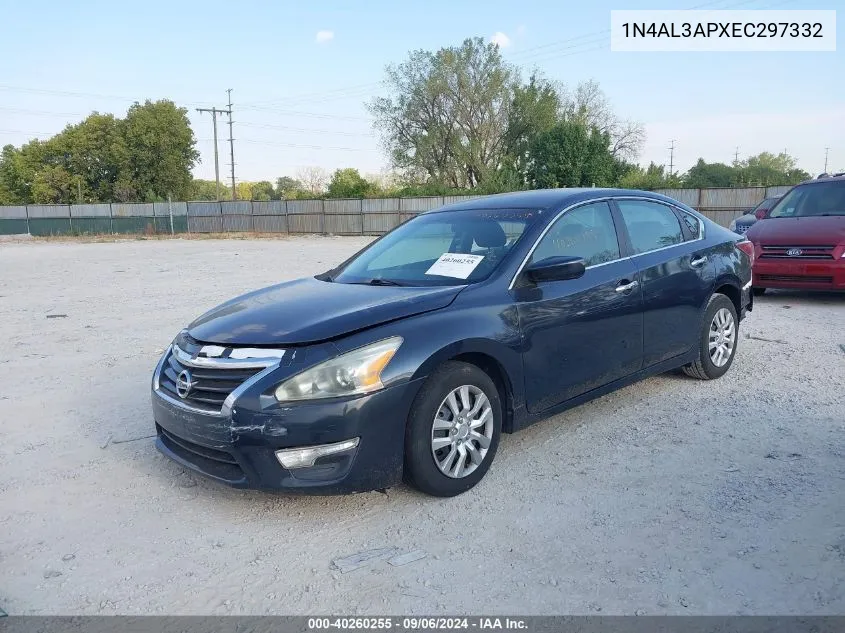 2014 Nissan Altima 2.5/2.5 S/2.5 Sl/2.5 Sv VIN: 1N4AL3APXEC297332 Lot: 40260255