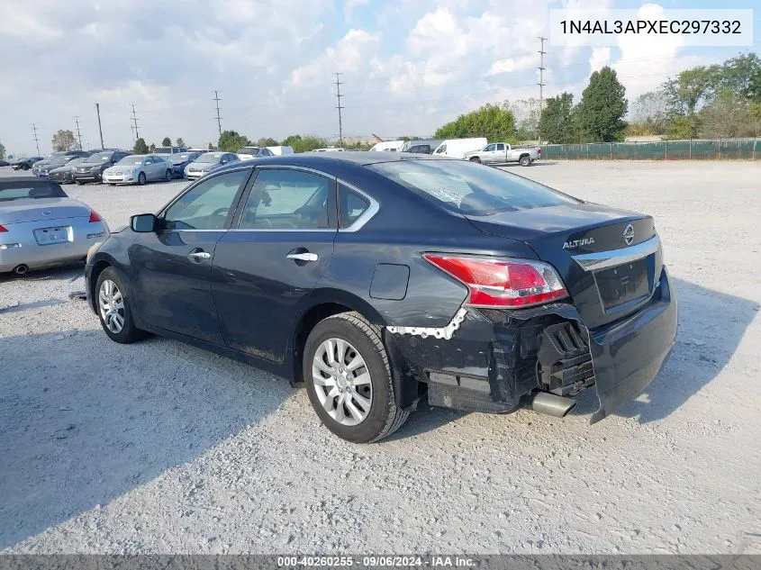 2014 Nissan Altima 2.5/2.5 S/2.5 Sl/2.5 Sv VIN: 1N4AL3APXEC297332 Lot: 40260255